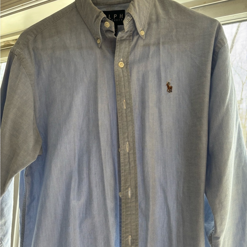 Ralph Lauren Women’s Blue Button-Down Shirt